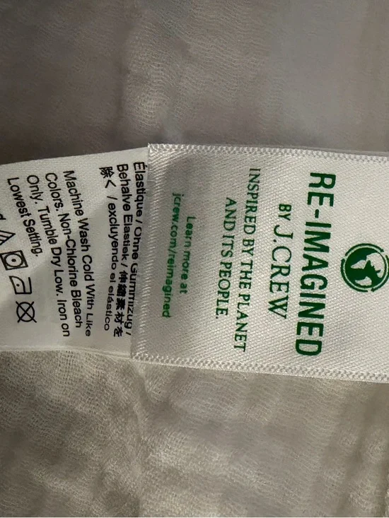 J. Crew Muslin White Puff Sleeve Square Neck Blouse - Picture 4 of 5